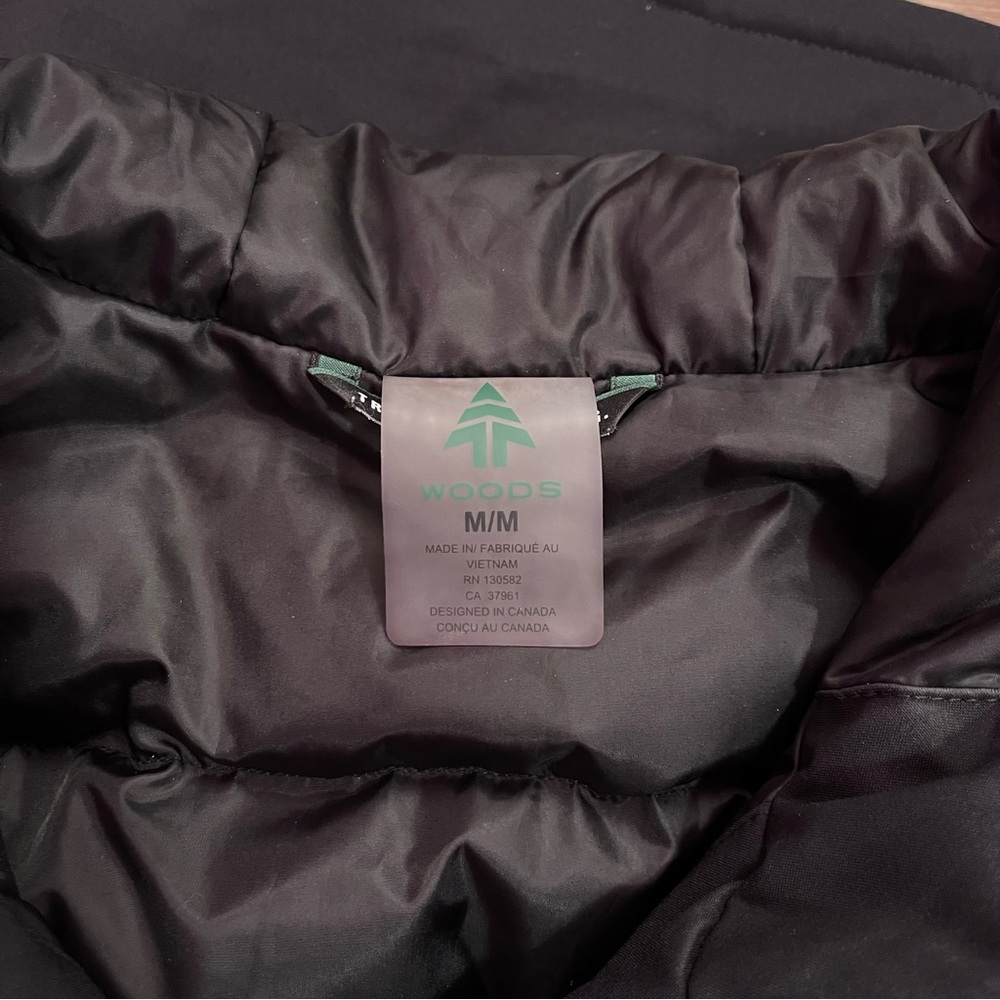 Woods‎ Smythe Down Parka Medium Black Waterproof Winter Coat Jacket - Picture 11 of 14
